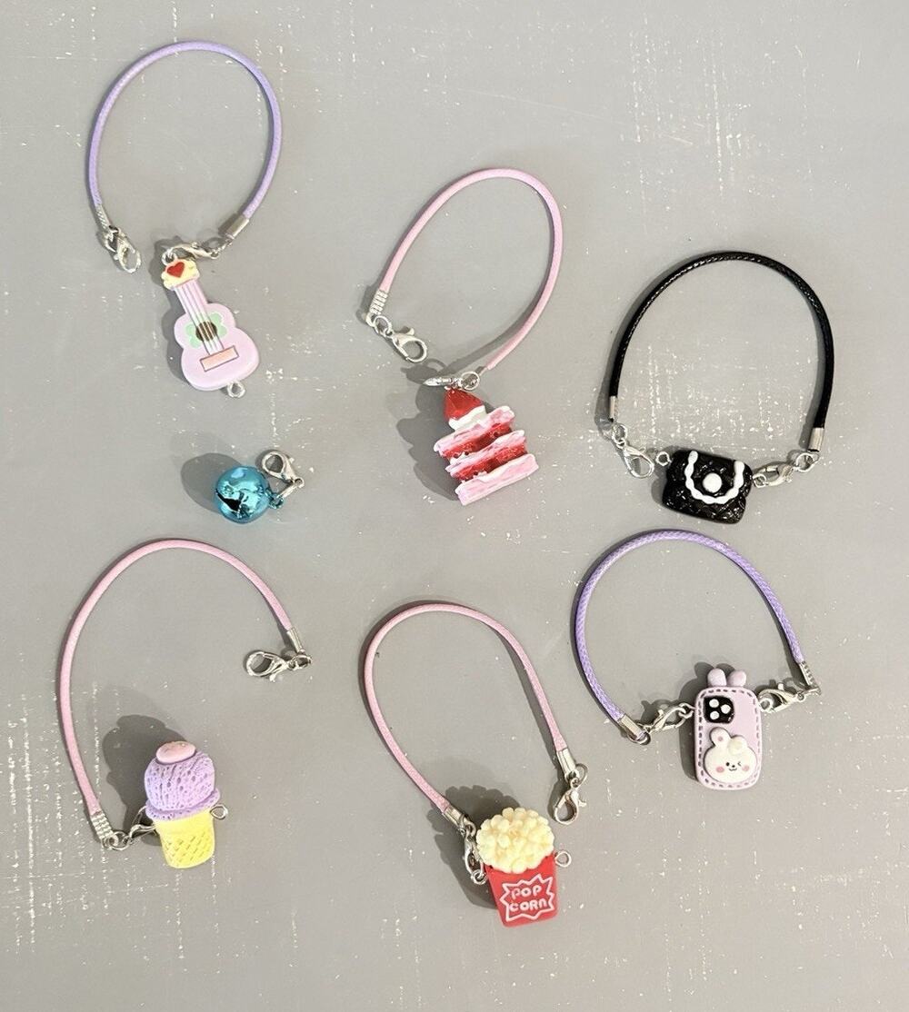 New Pendant Accessories For Labubu Doll Ice Cream, Guitar, Phone, Popcorn Charm